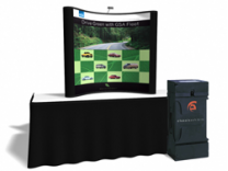 6 Ft Table Top w/2 Photo Murals  | Trade Show Displays by ShopForExhibits
