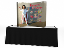 Trade Show Displays | 5' VBurst Curved Frame Table Top