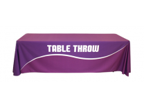 Dye Sublimation Printed Table Throws | Trade Show Display Accessories