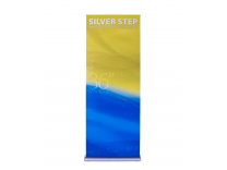 36" Silver Step Retractable Banner Stand | Retractable Banner Stands