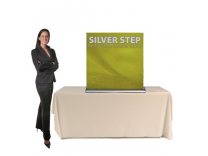 SilverStep 36 Inch Banner Stand Table Top