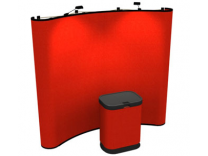 Trade Show Booths | 8 Ft Curved Frame Economy Pop Up Displays