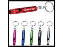 Promotional Giveaway Gifts & Kits | Metal Whistle / Key Ring