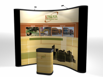 Pop Up Display | 10’ Economy Pop Up Display with 4 Photo Murals