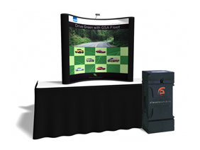 6 Ft Table Top w/2 Photo Murals  | Trade Show Displays by ShopForExhibits