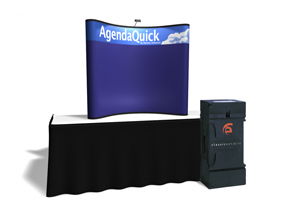 6 Ft Fabric Table Top w/Header | Trade Show Displays by ShopForExhibits