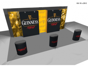 Pop Up Displays | 20’ VBurst Pop Up Display Kit E