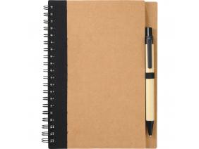 Promotional Giveaway Office | The Eco Spiral Notebook & Pen Black