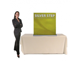 SilverStep 36 Inch Banner Stand Table Top