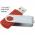 Promotional Giveaway Technology | Rotate Flash Drive 2GB Bright Red