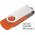 Promotional Giveaway Technology | Rotate Flash Drive 2GB Tangerine