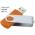 Promotional Giveaway Technology | Rotate Flashdrive 8GB Orange