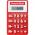 Promotional Giveaway Technology | The Flex Calculator Red