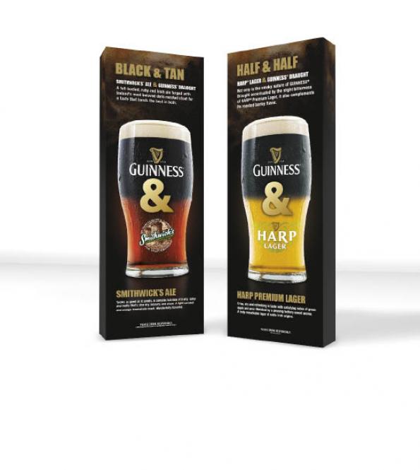 Guiness Beer Pop Up Trade Show Displays