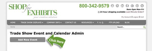 trade show and event calendar setup step 4