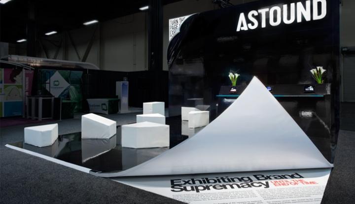 Astound trade show display booth