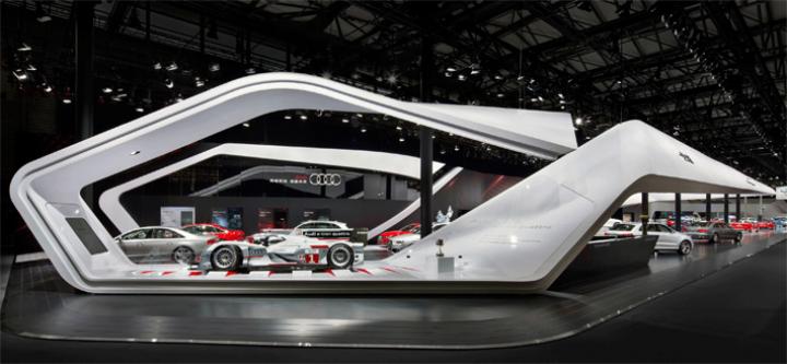 Audi Shanghai 2013 auto trade show &amp; conference exhibit 